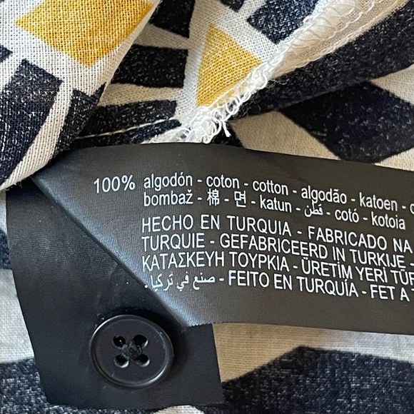 Zara Geometric Printed Midi Dress Size Medium - Picture 9 of 14